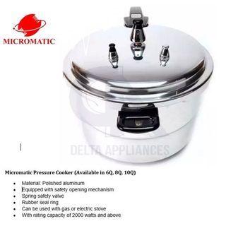 Micromatic pressure cooker 6 quarts