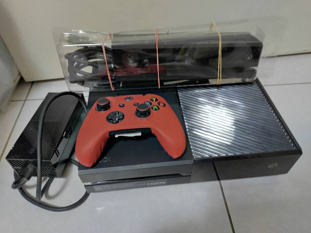 微軟microsoft XBOX one 1540+Kinet+無線搖桿+變壓器 藍光播放 +500附運動大會對抗賽中文, 電玩遊戲相關, 電 ...
