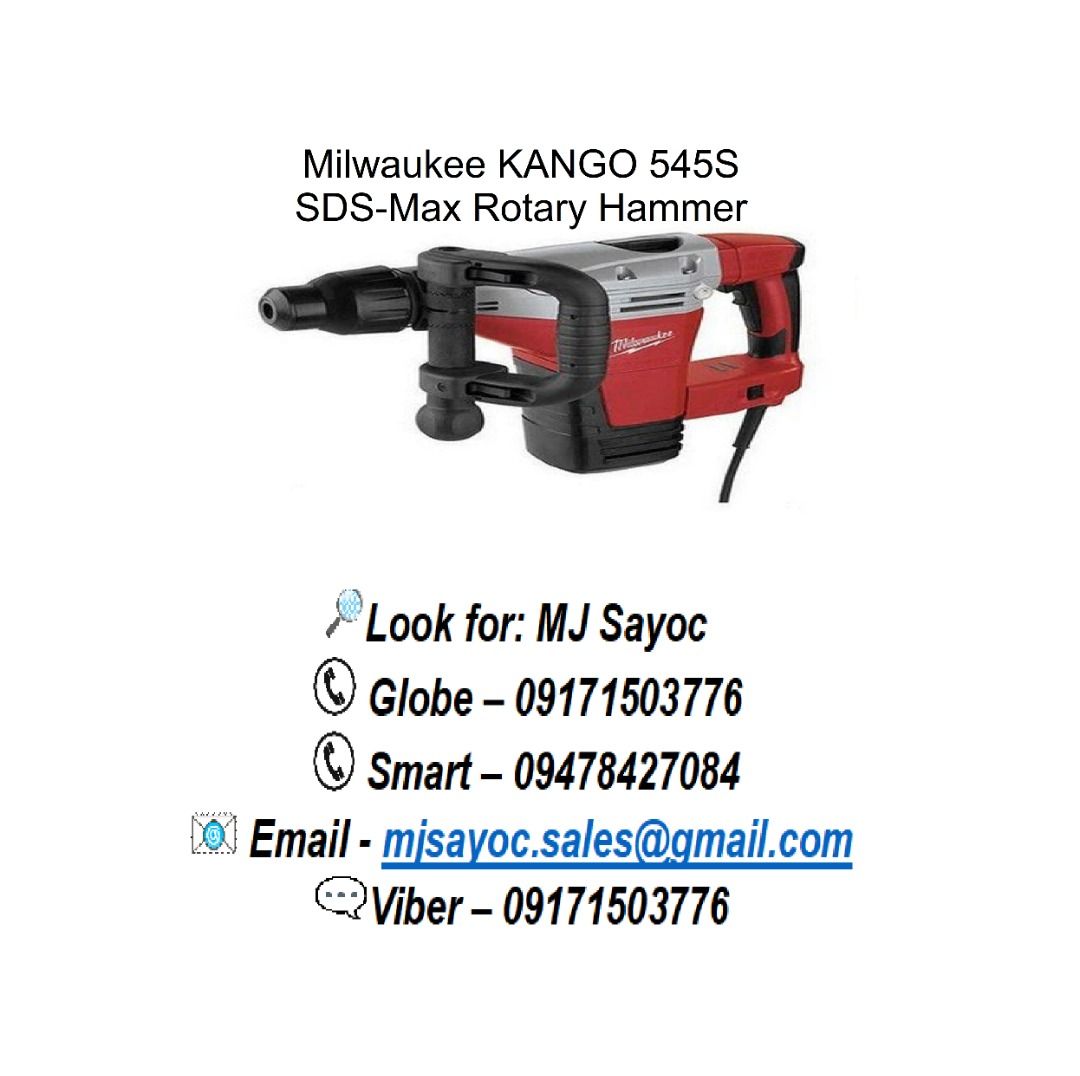 Milwaukee KANGO 545S SDSMax Rotary Hammer, Commercial & Industrial