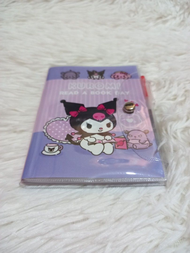 Mini notebook with pen (Kuromi/Purple), Hobbies & Toys, Stationary ...
