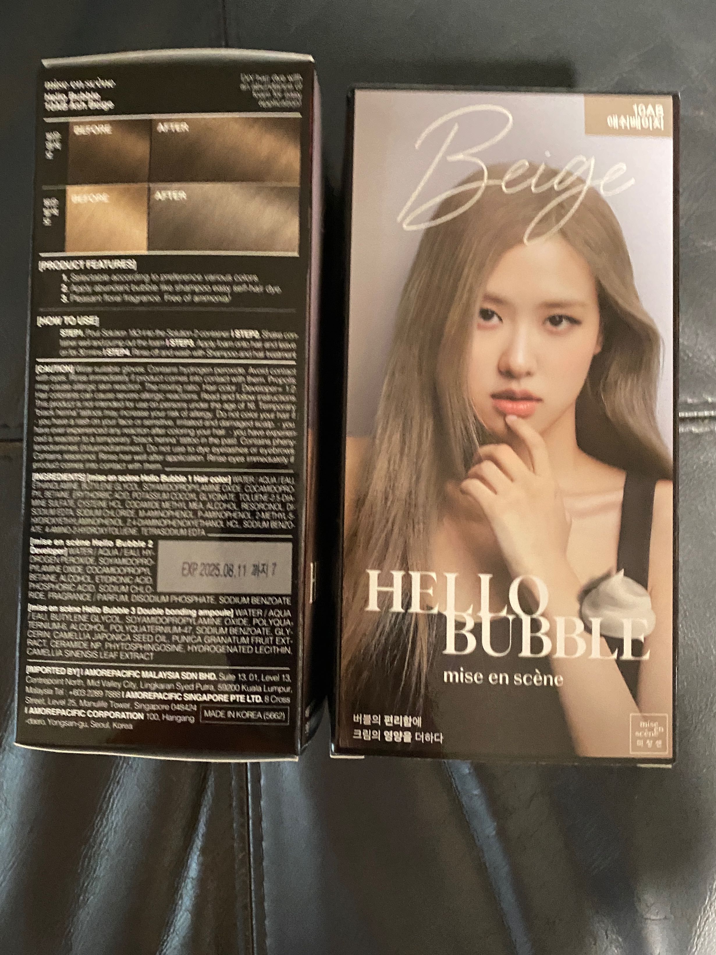 Mise En Scene Hello Bubble Foam Hair Fye Ash Beige 10AB, Beauty