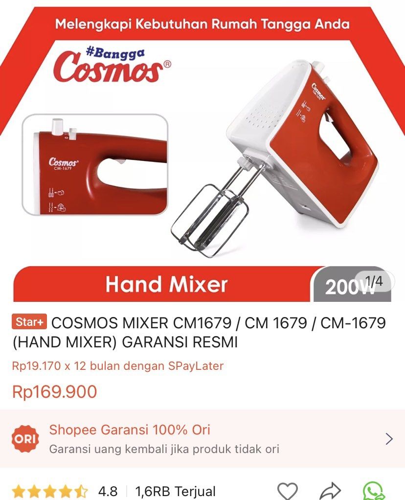 Mixer Cosmos CM1679 on Carousell