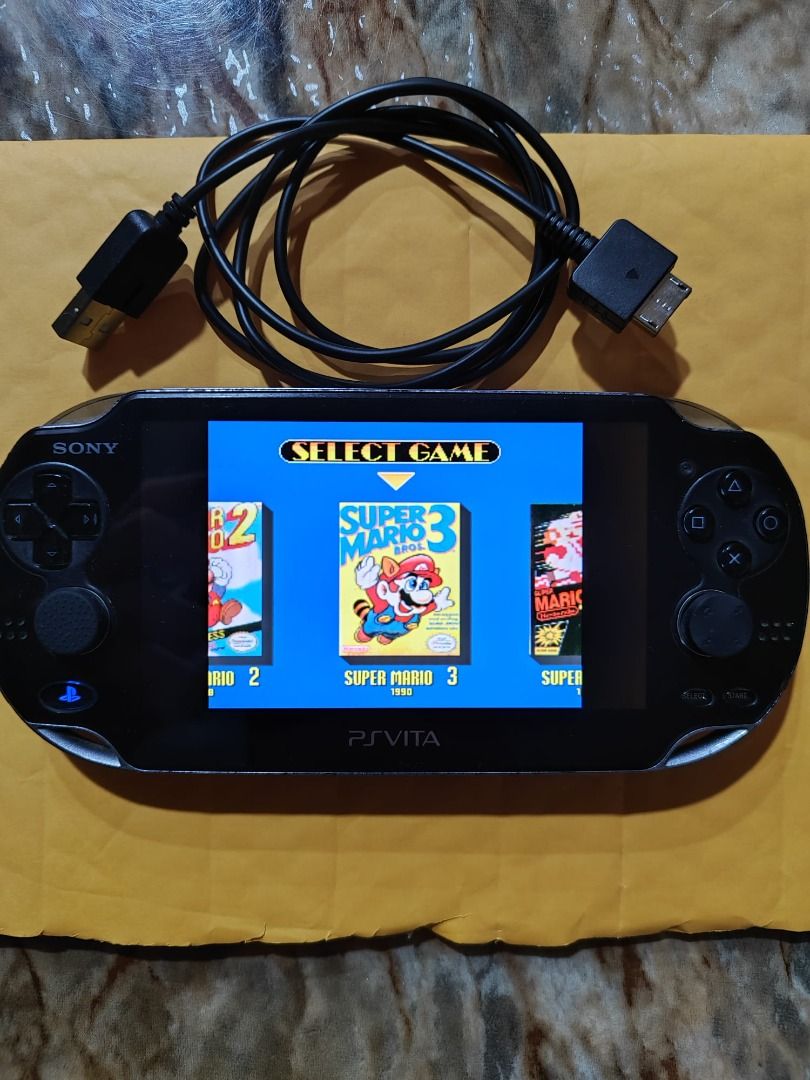 Modded PS Vita 64 GB upgraded storage options. NES, SNES, GBA, MEGA