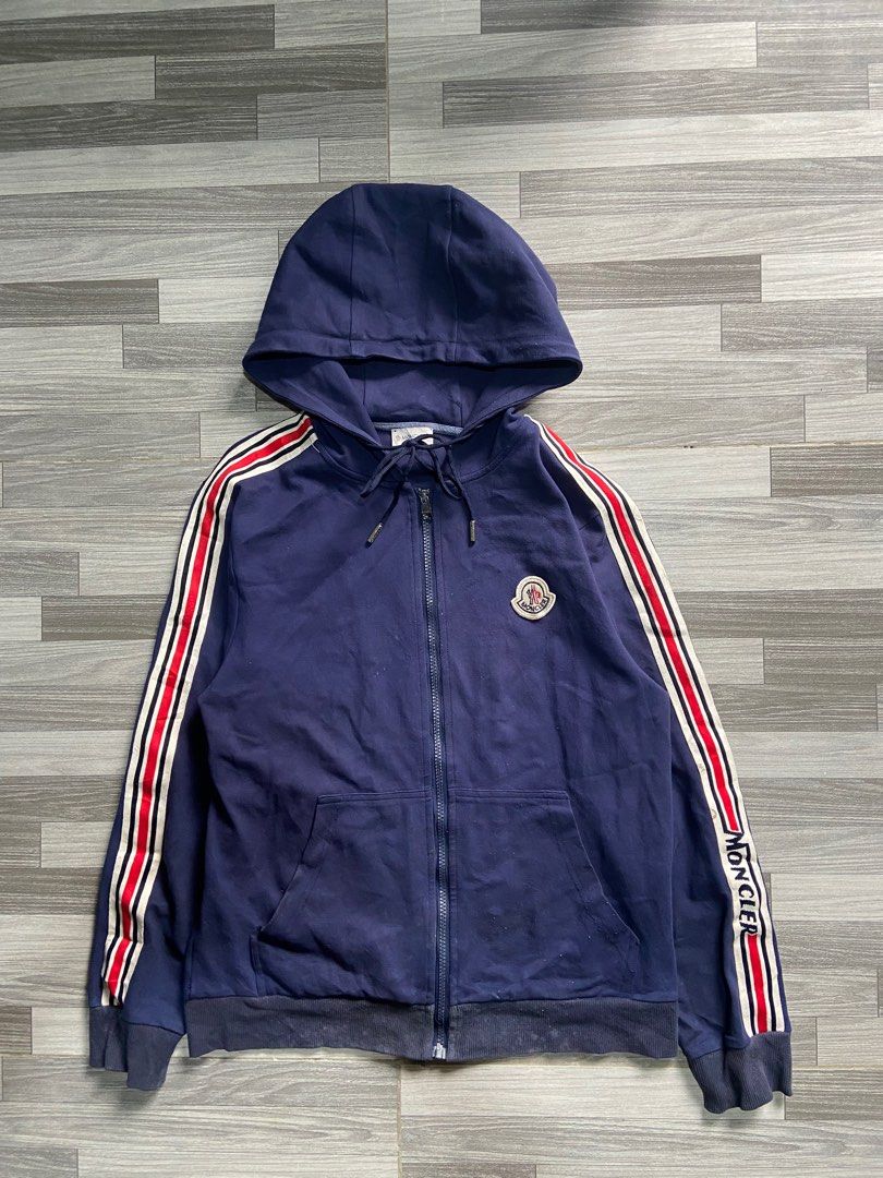 Navy blue best sale moncler tracksuit