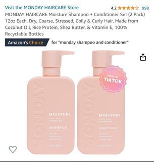 Monday Haircare Moisture Shampoo & Conditioner