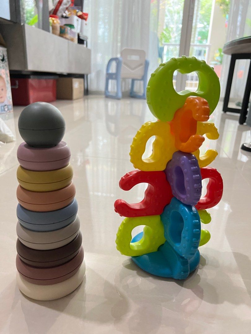 Regal Apparel BIGGROW Baby Stacking Toys 9 Pcs Circles Stacking Ring,  Educational Toy Multicolored Rings Tower for Baby Boys Girls | Multi Use  Bath Toy, Indoor Game, Outdoor Game : Amazon.in: Toys