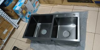 Nano black kitchen sink 78x43