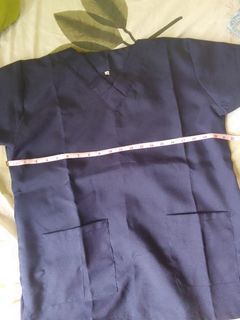 Navy Blue Scrubs Set (XL - Katrina Fabric)