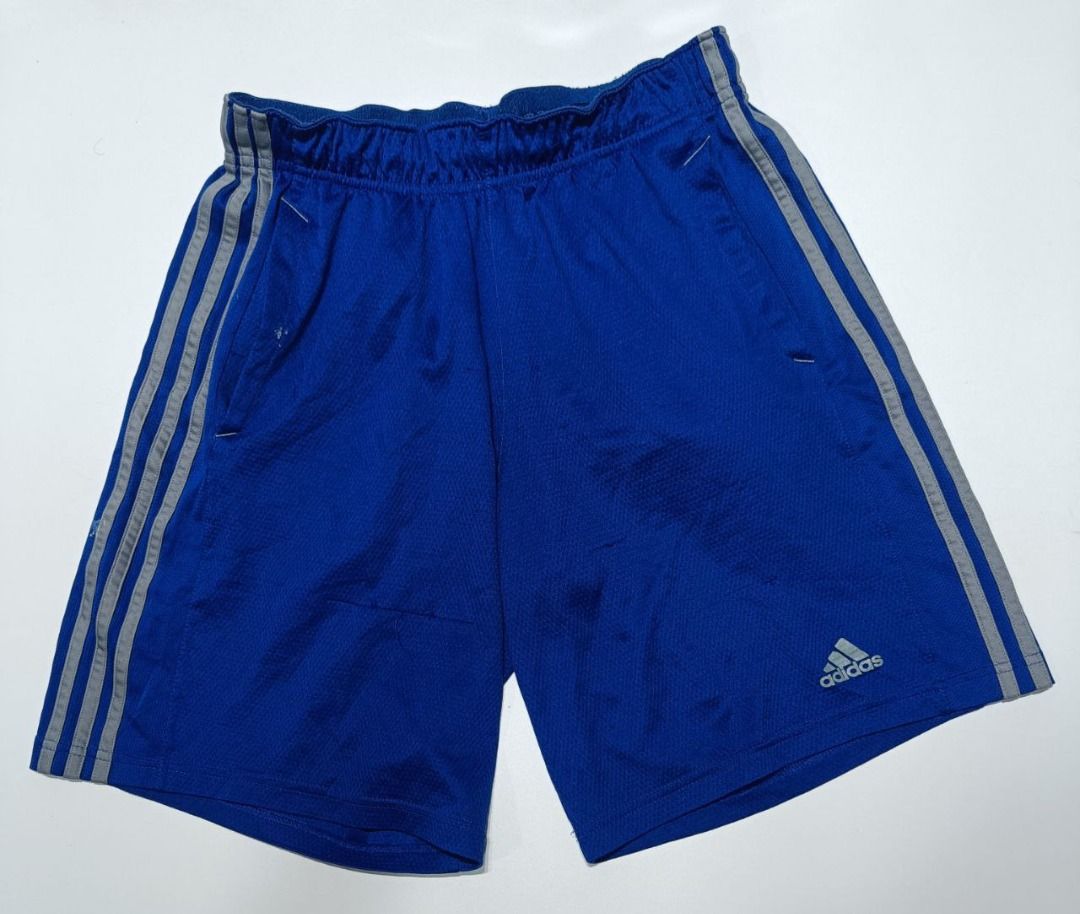 Adidas 3 Stripes Basketball Shorts Blue Men s Fashion Bottoms