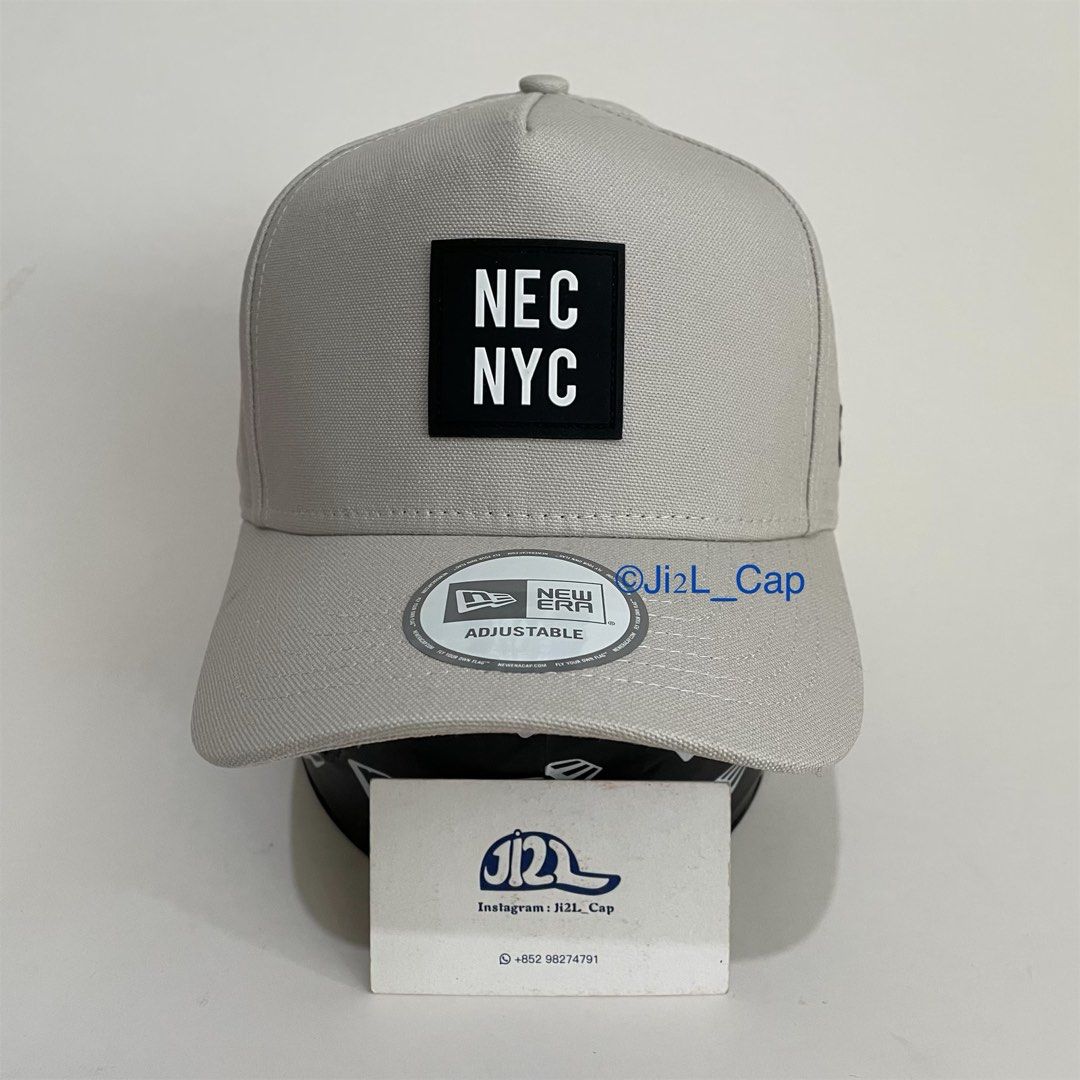 New Era Cap 帽杏色正版NEC NYC, 男裝, 手錶及配件, 棒球帽、帽- Carousell
