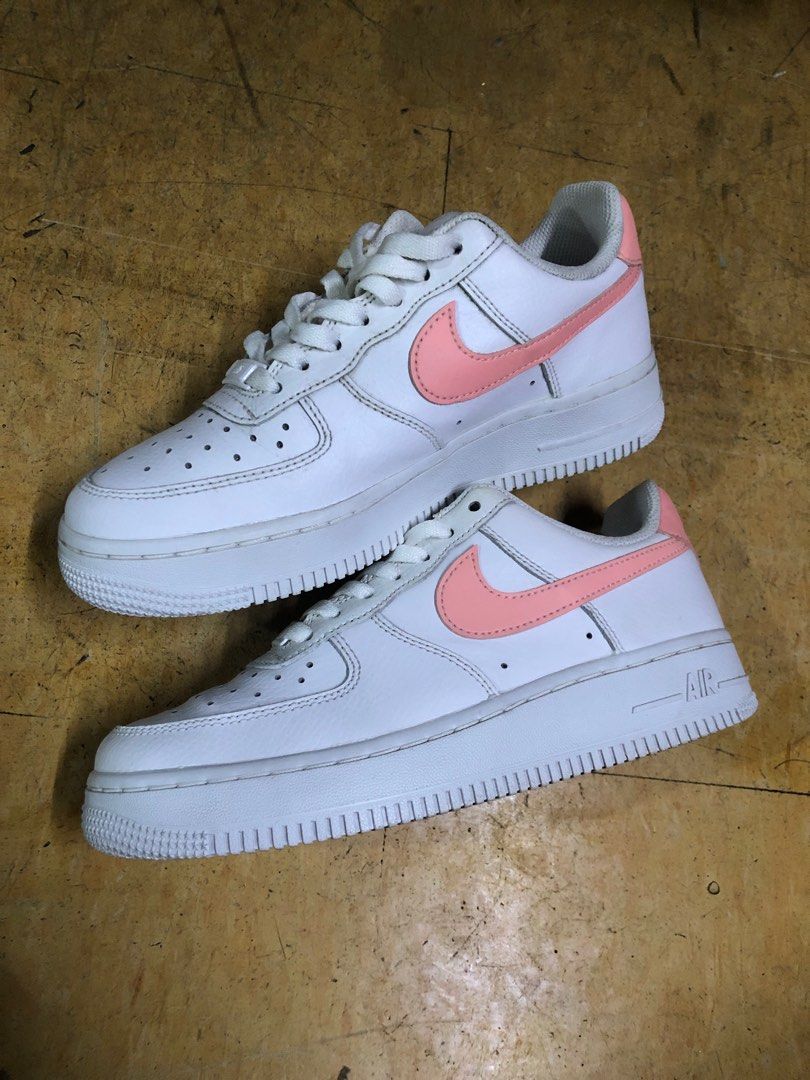 Nike air force 1 white oracle pink best sale
