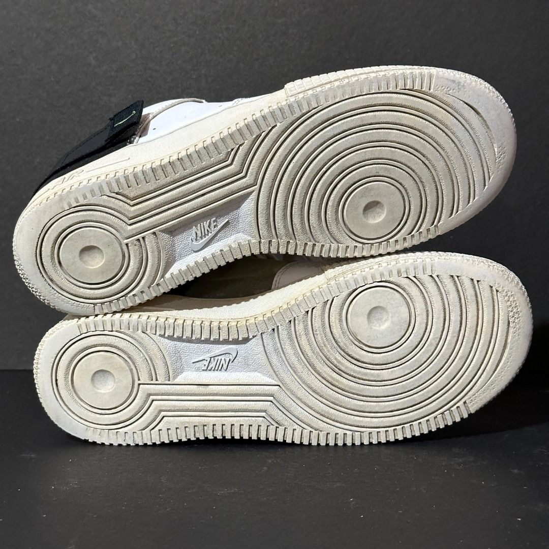 nike air force white black volt