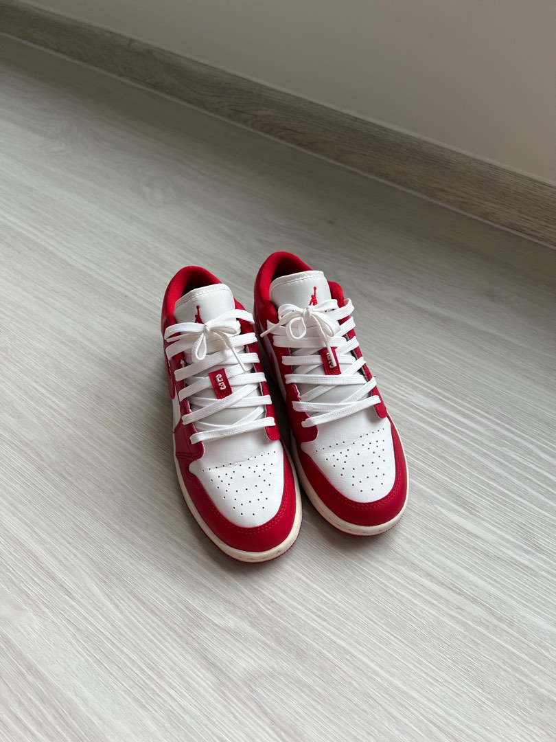 Air jordan 1 low red sales femme