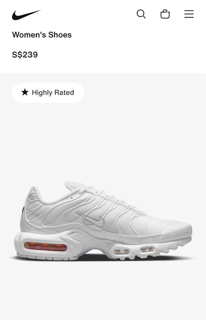 All white nike air max plus womens online