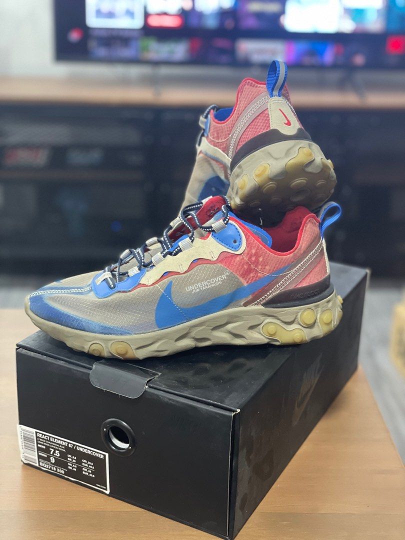 NIKE REACT ELEMENT 87 UNDERCOVER WITH LACES