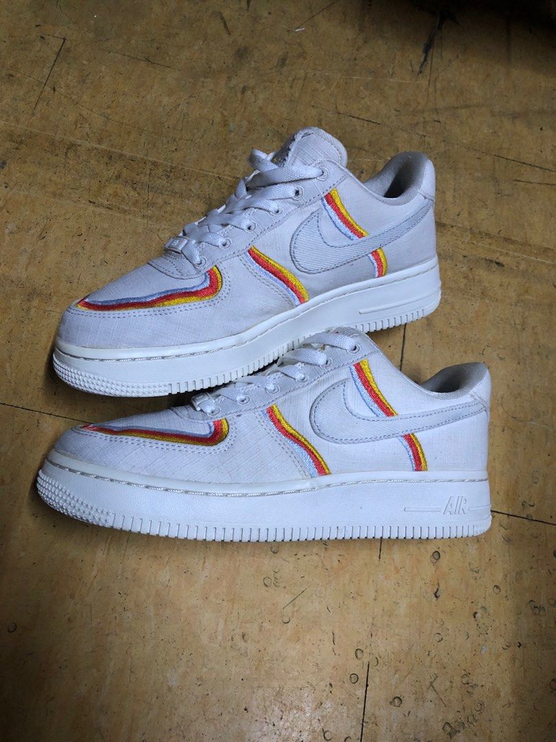 Nike Wmns Air Force Low Sail Denim Swoosh 23 cm Women s Fashion Footwear Sneakers on Carousell