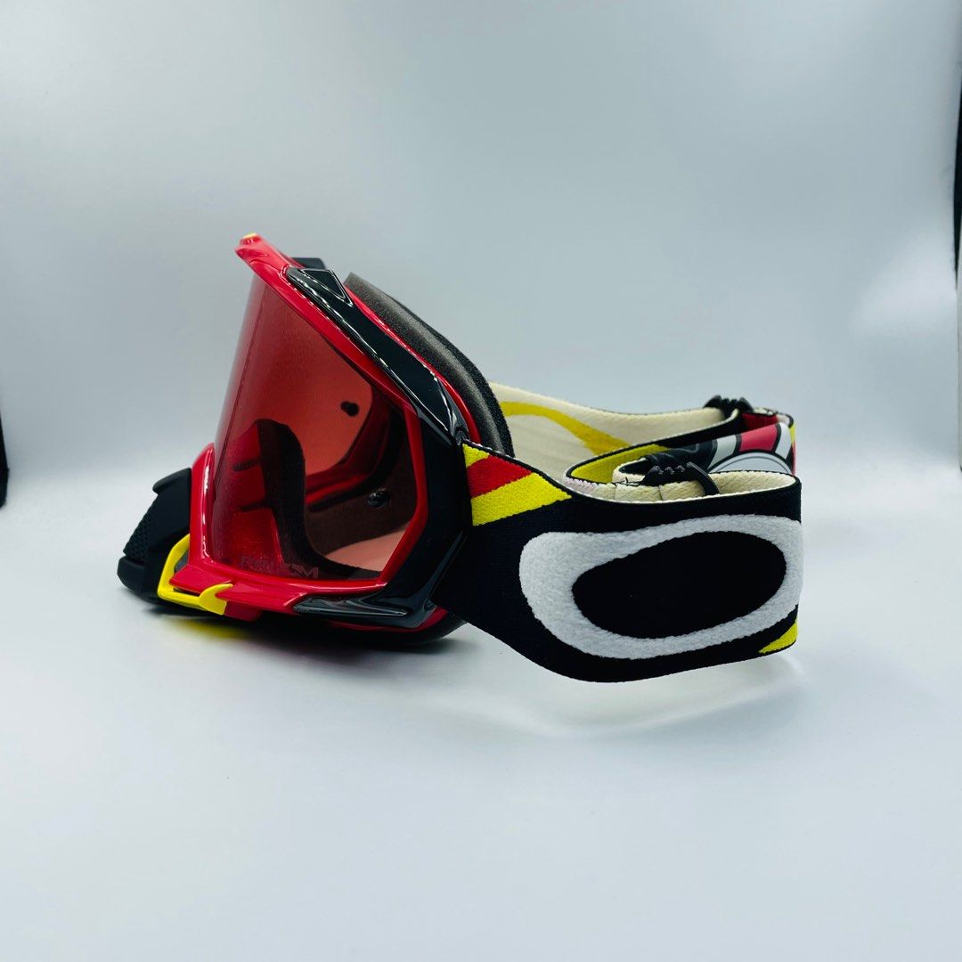Oakley Mayhem Pro MX Heritage Racer Red Yellow w Prizm Mx Bronze