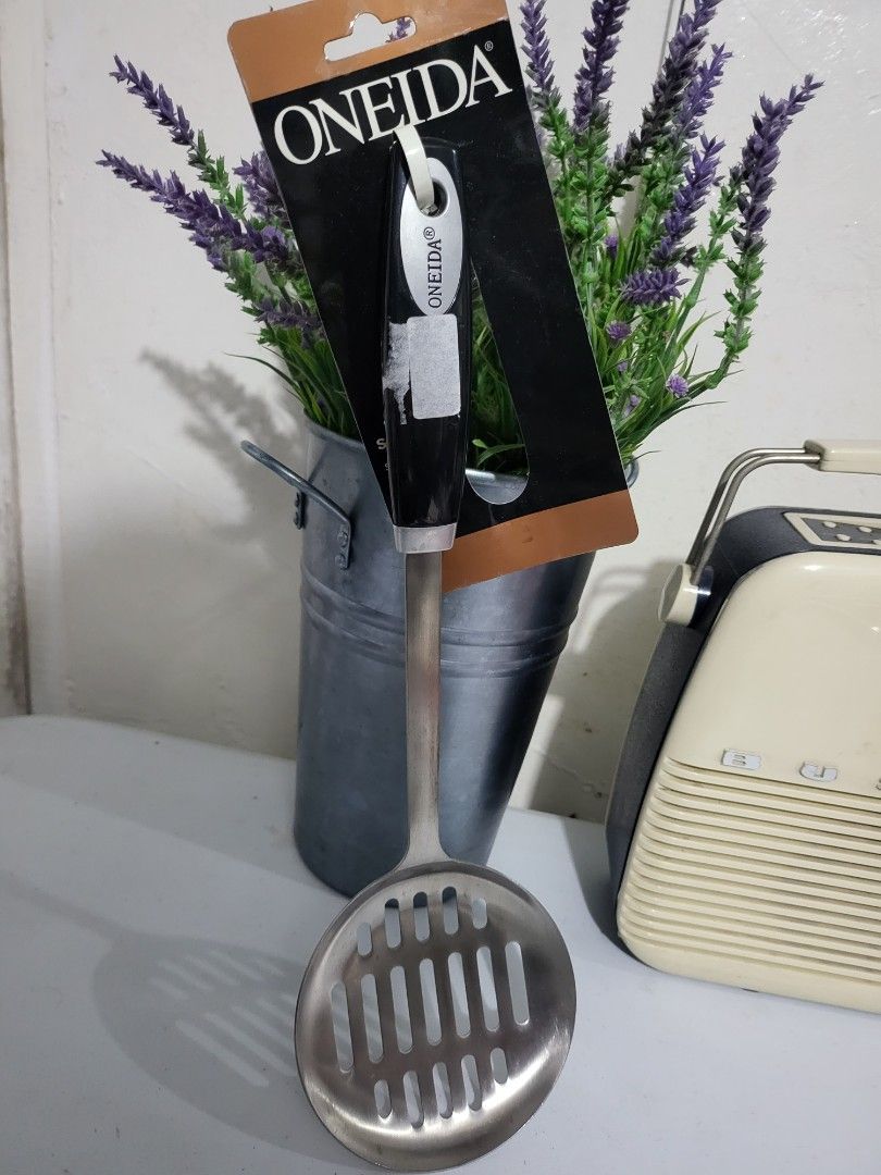 ONEIDA SKIMMER (Category: Other Kitchenware & Tableware) located in Makati City. Submitted by thedeclutteringabuela (Listing ID 1249783223, Image 1). Description: Oneida Skimmer. stainkess steel. dishwashing safe.