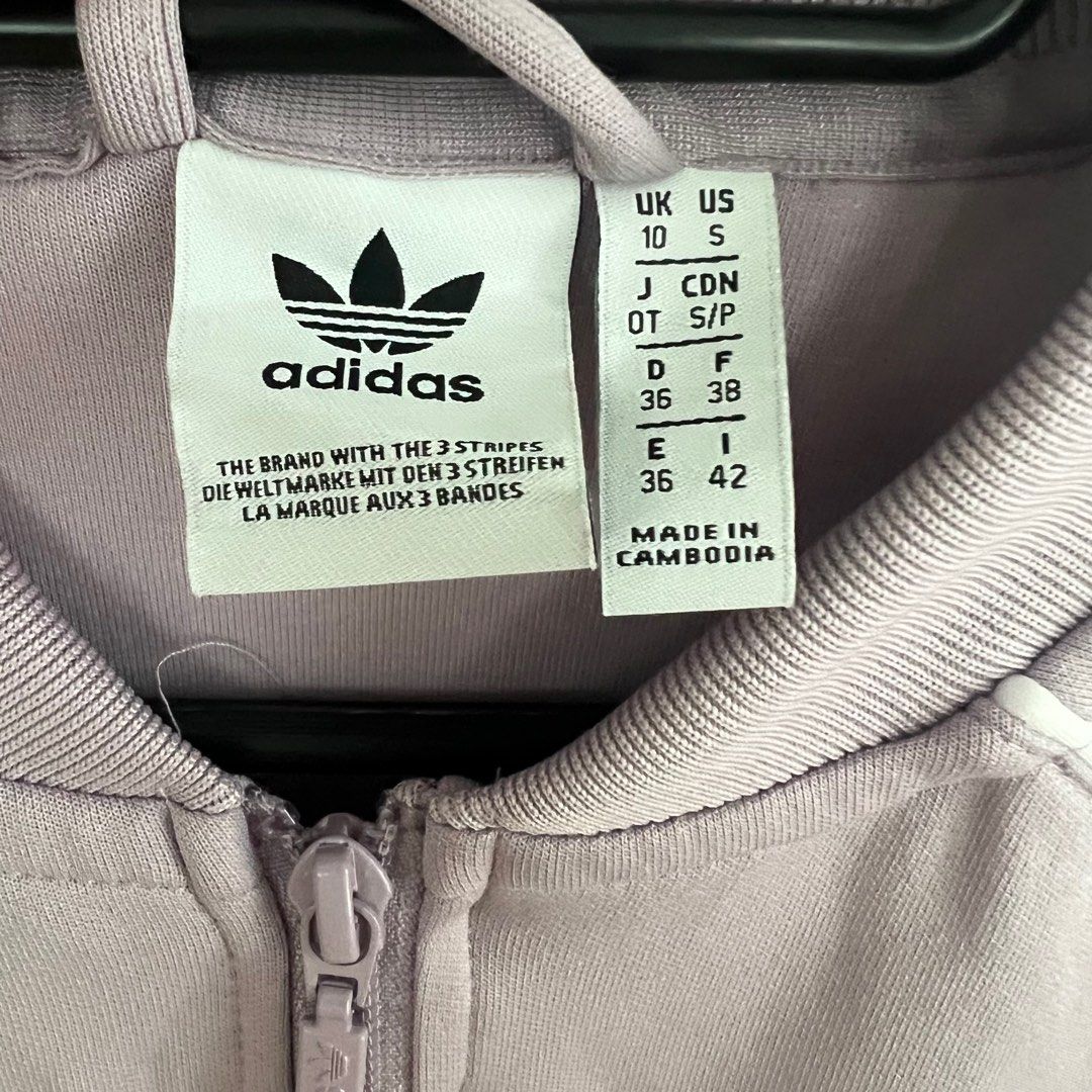 Original Adidas Purple Jacket Women s Fashion Tops Longsleeves