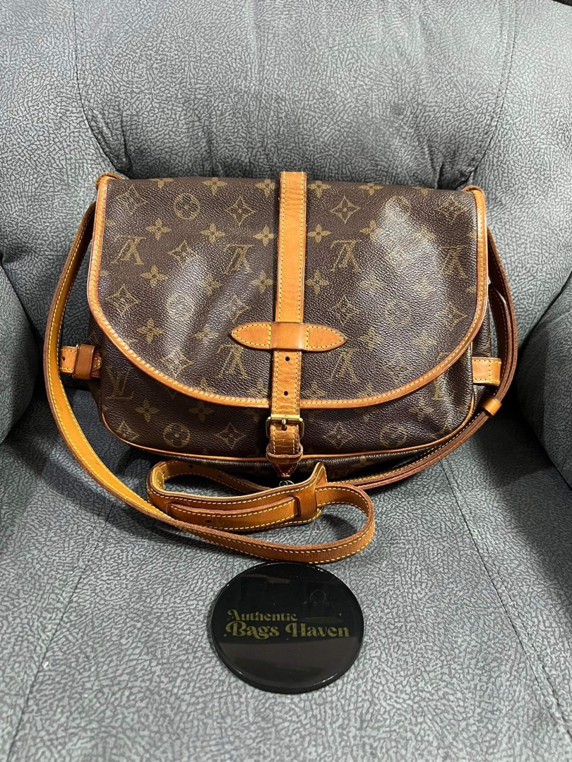 100% Authentic Louis Vuitton Saumur 30, Luxury, Bags & Wallets on Carousell