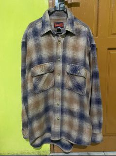 Overshirt Flanel Veterano Wool Budweiser Size L Mulus Nominus