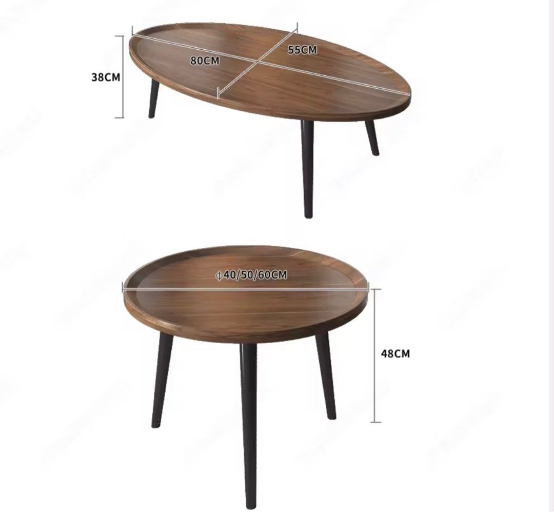 Oval OR Round Coffee Tables , Furniture & Home Living, Furniture