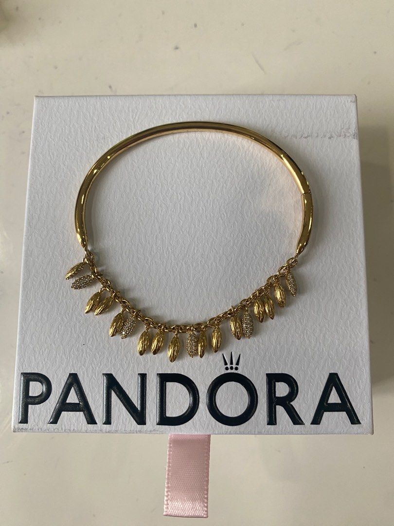 Pandora authentic Sales Limited Edition Shine Floating Grains Bangle