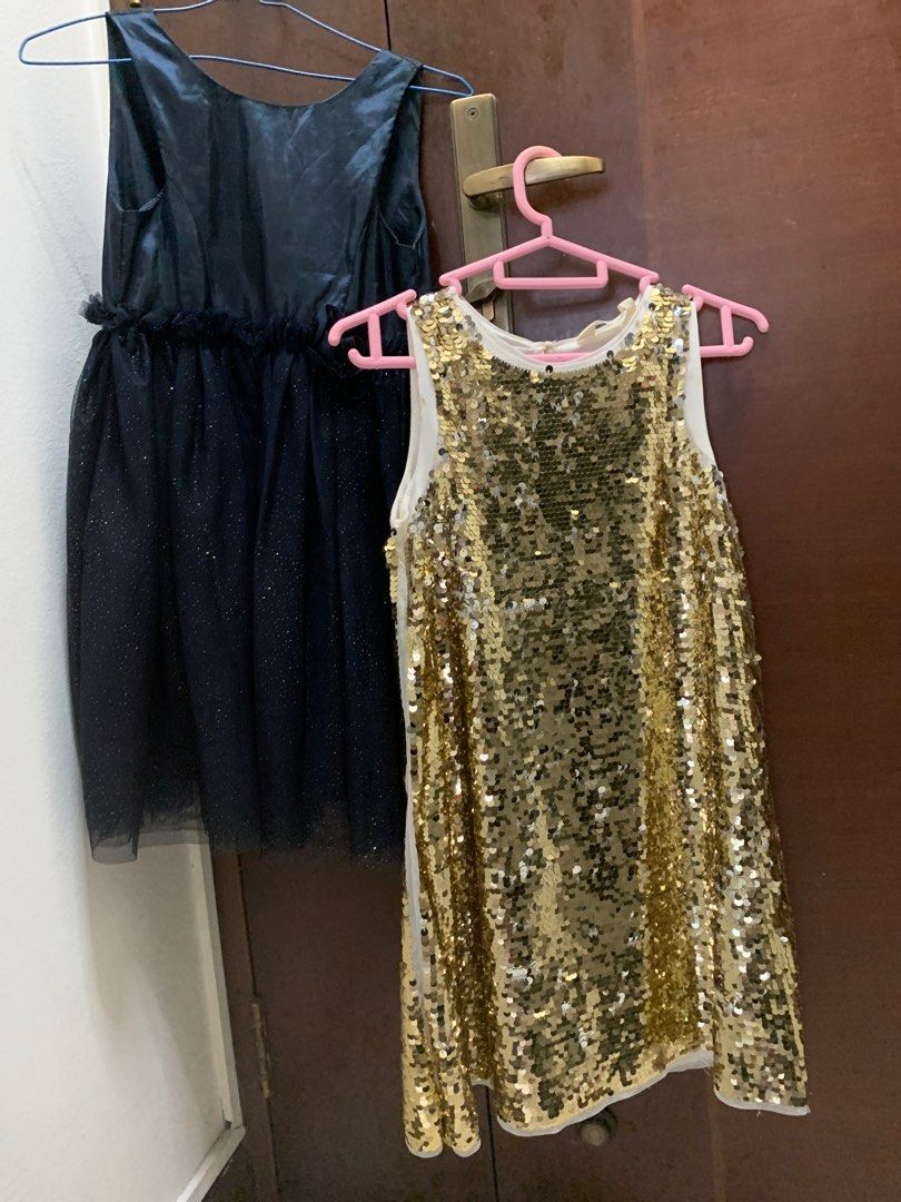 Gold holiday dress best sale