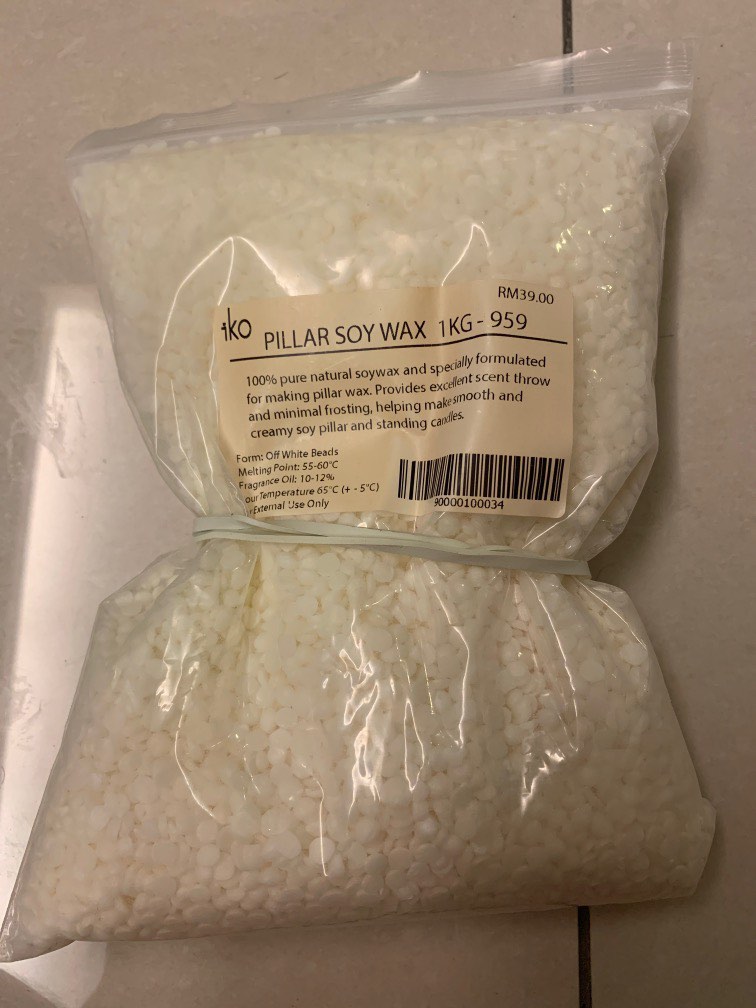Pillar Soy Wax 1KG, Hobbies & Toys, Stationery & Craft, Handmade Craft
