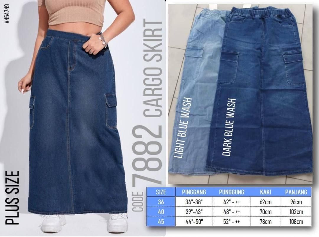 Plus size jean skirts 50 sales