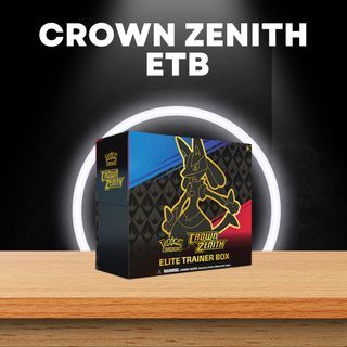  Pokemon Trading Card Game Sword & Shield Crown Zenith Elite  Trainer Box Exclusive Black Star Promo Lucario VSTAR SWSH291 : Toys & Games