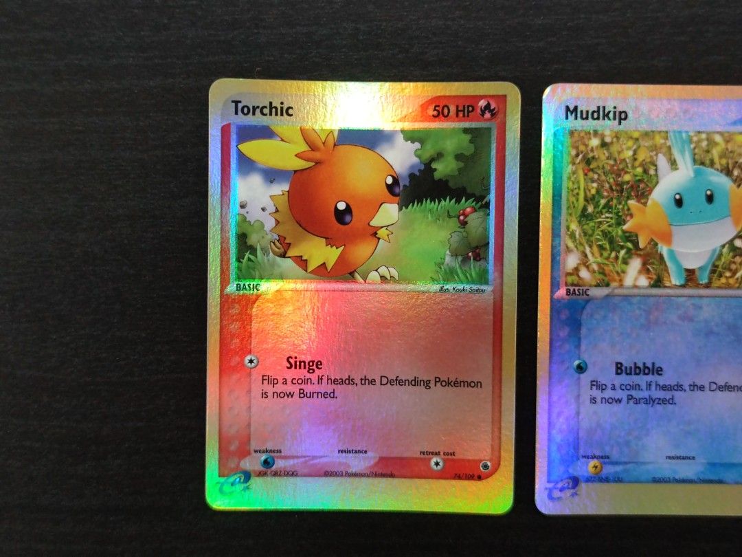 Pokemon Mudkip 59/109 Ruby Sapphire Reverse Holo, Hobbies & Toys, Toys &  Games on Carousell
