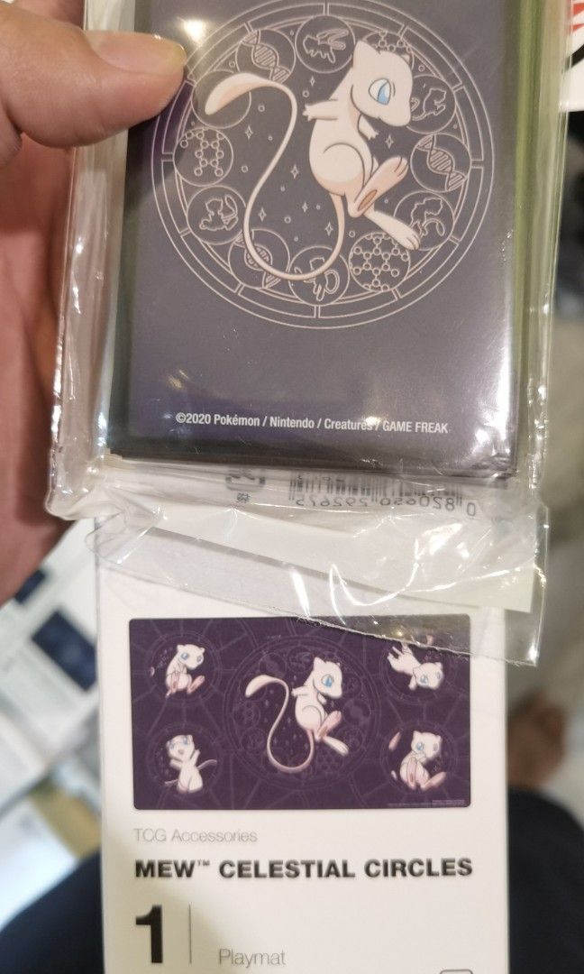 Pokémon playmat Mew, Hobbies & Toys, Toys & Games on Carousell