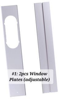 Portable aircon adjustable window kit set WITH hose adapter for 15cm hose