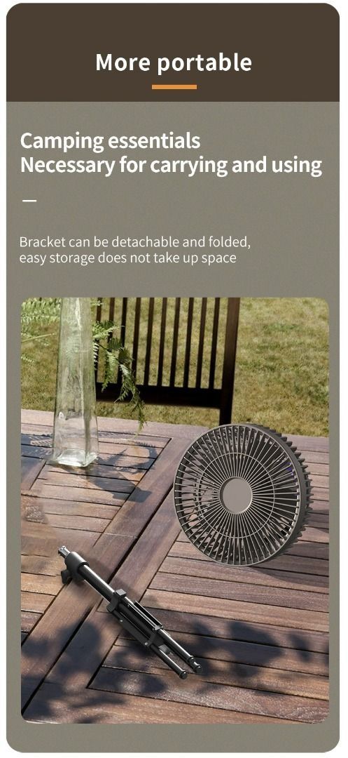 Tripod Outdoor Fan Camping Multifunctional Mini USB Portable Charging Camping Little Fan