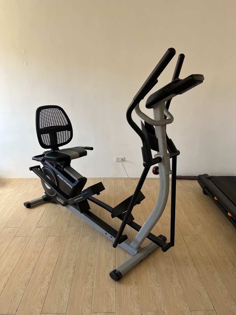 ProForm Hybrid Trainer Recumbent Bike and Rear Drive Elliptical on