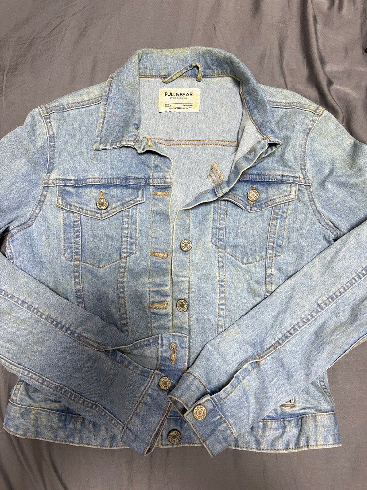 Pull Bear Denim Jacket Women s Fashion Coats Jackets and