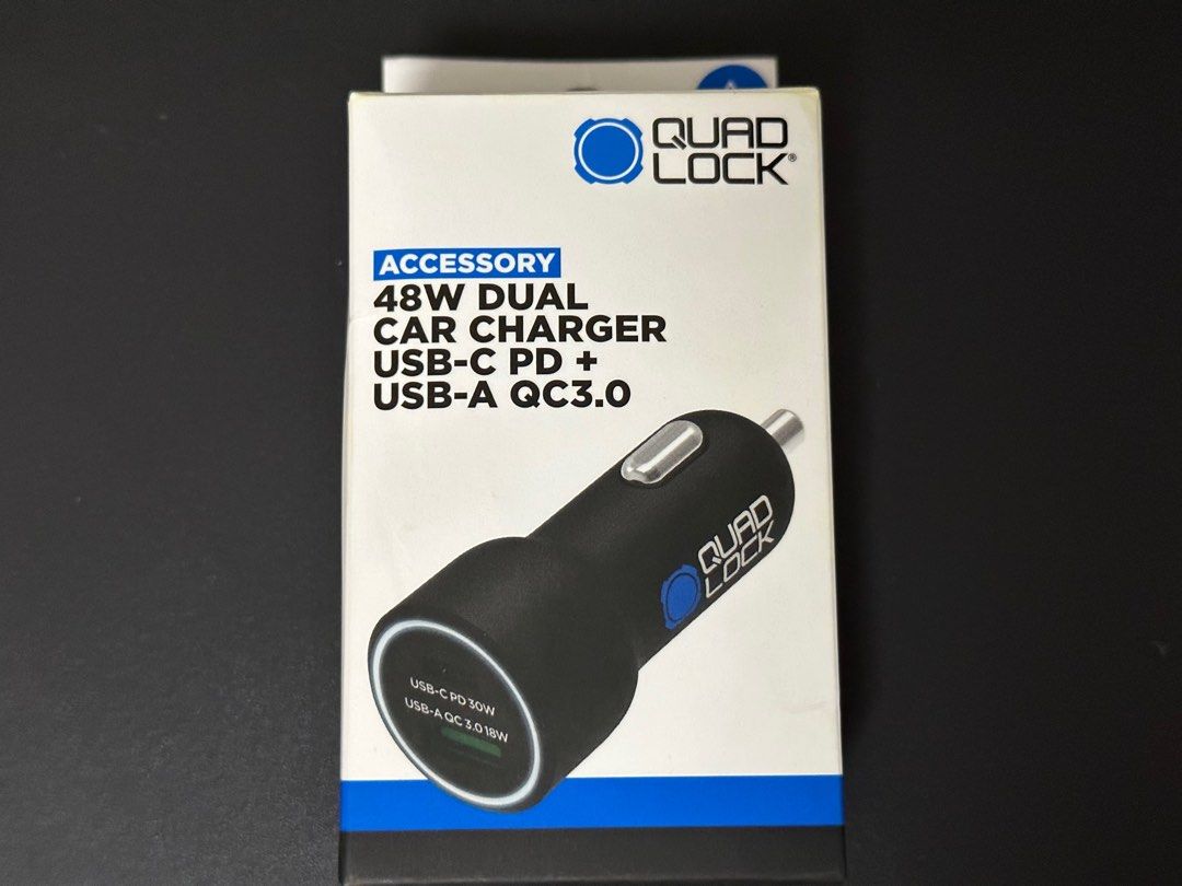 Quad Lock 360 Accessory - Dual USB 12V Car Charger