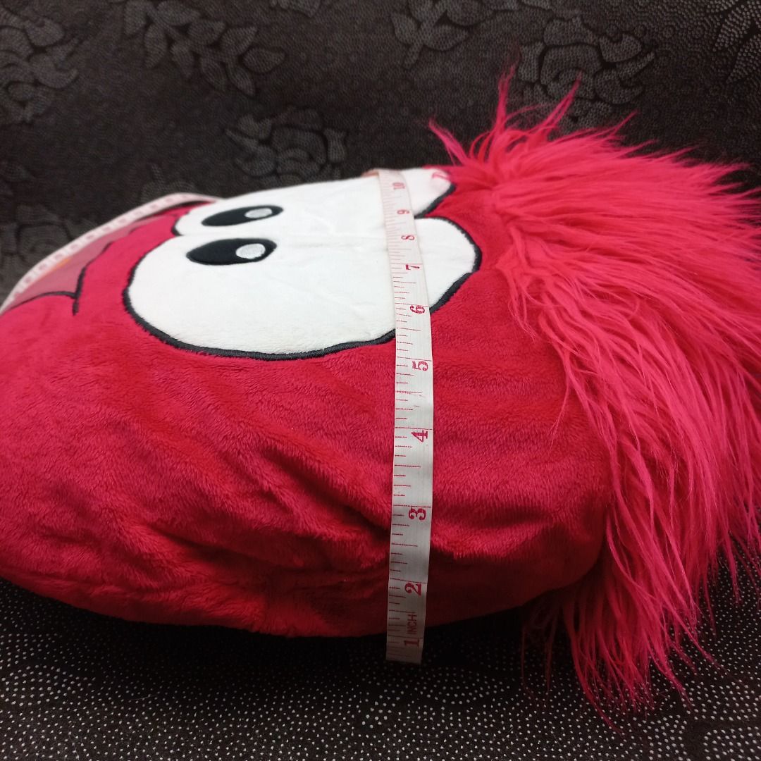 Red Puffle Pillow Head Plush on Carousell