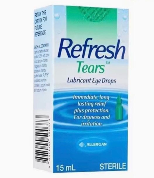 Refresh Tears Eye Drops 15ml Bottle, Beauty & Personal Care, Vision