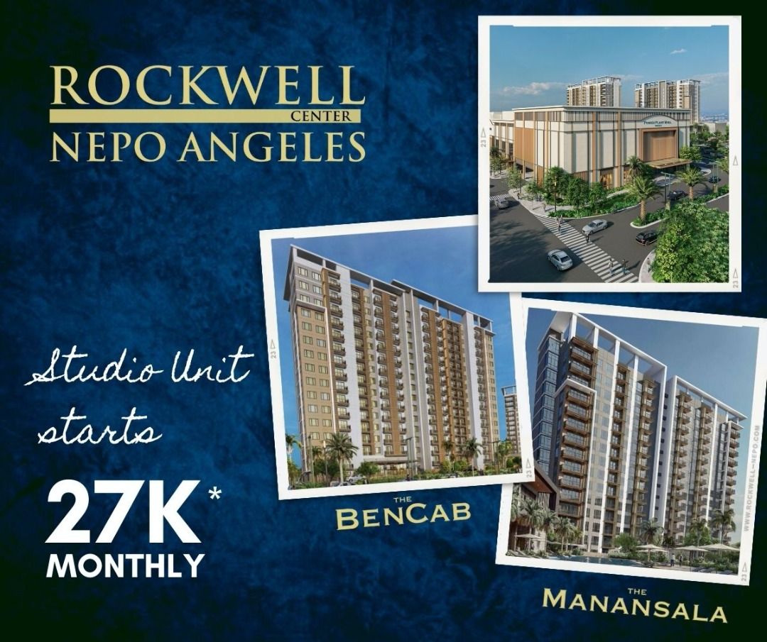 Rockwell Nepo Angeles condo for sale in Angeles Pampanga near Clark