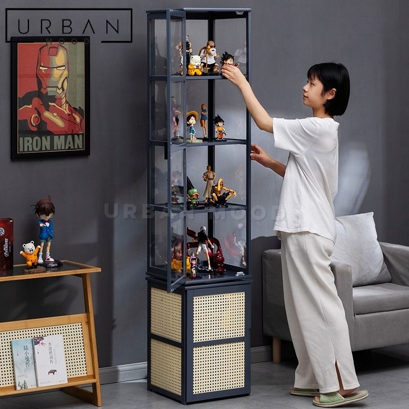 RODYK Modern Rotating Display Cabinet, Furniture & Home Living ...