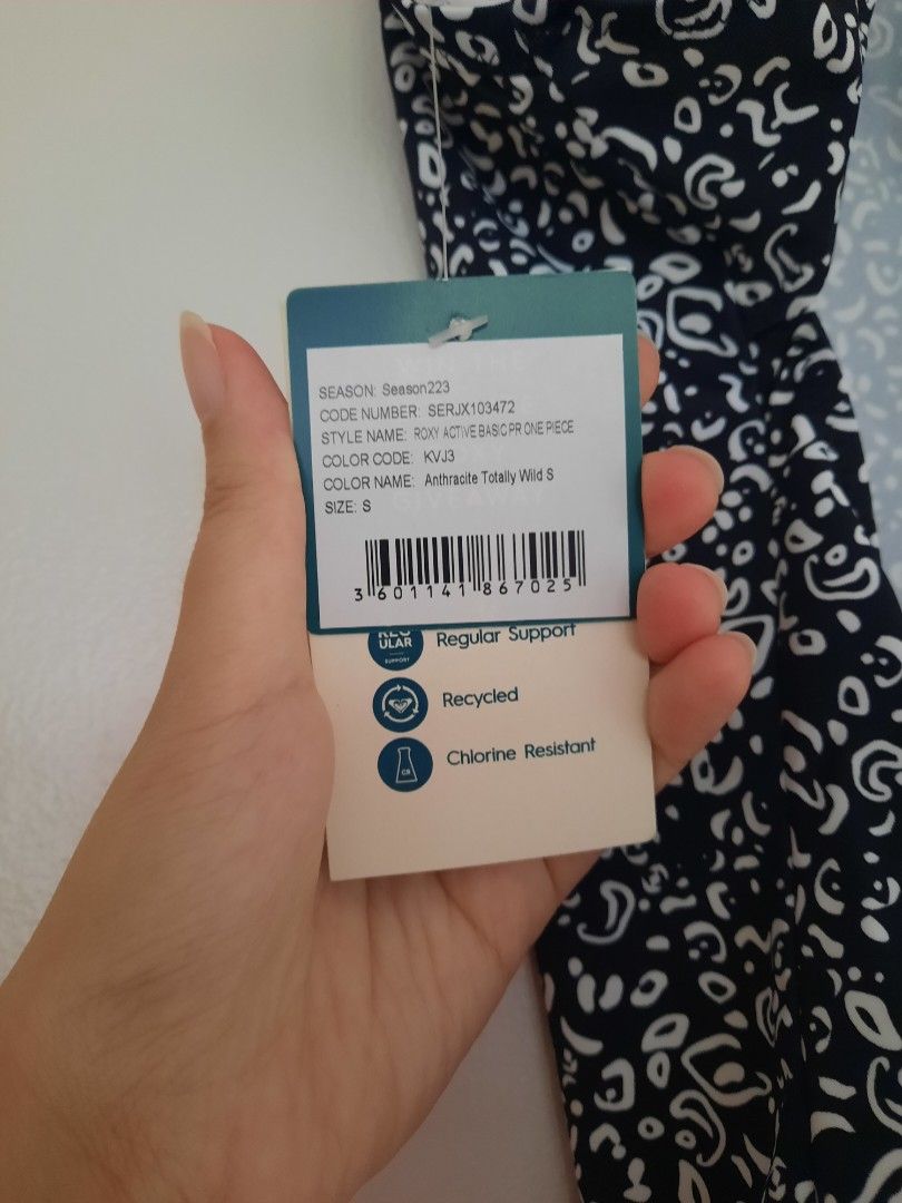 [BRAND NEW] ROXY One piece Swimsuit (Category: Bikinis & Swimsuits) located in Mandaluyong City. Submitted by arabeaaa (Listing ID 1249716620, Image 3). Description: - BRAND NEW - Bought in Australia - Product name: ROXY Active Basic PR One piece - Authentic Roxy product.