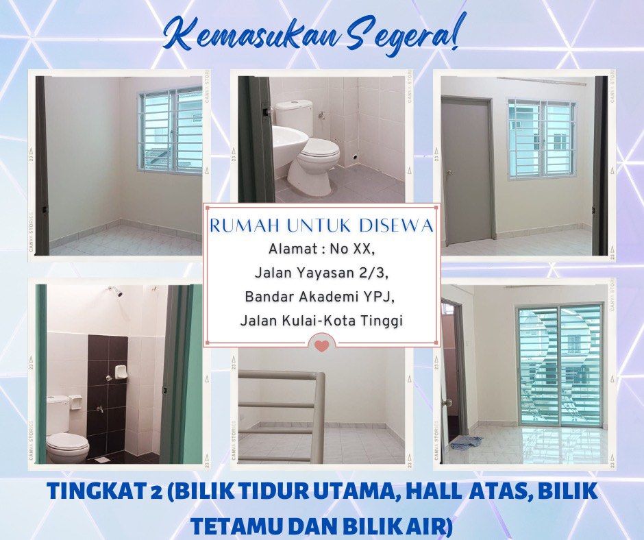 Rumah Teres 2 Tingkat (Taman YPJ), Property, Rentals on Carousell