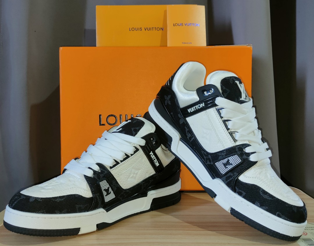Louis Vuitton - LV Trainer Sneaker Blue. Size 9, Luxury, Sneakers &  Footwear on Carousell