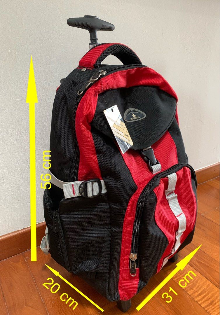 30l Santa Barbara Polo & Racquet Rolling Multipurpose Backpack Wheels