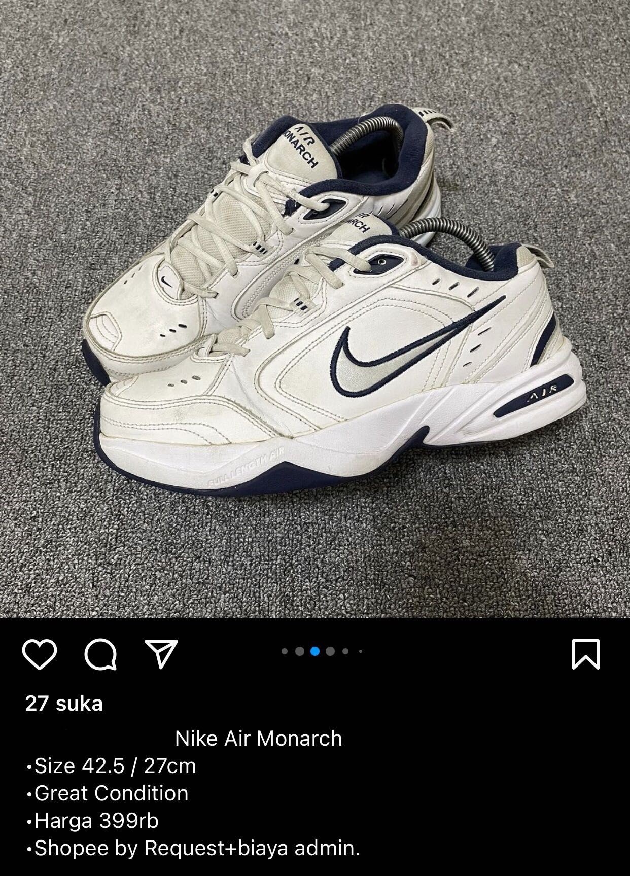 Harga nike air monarch sale
