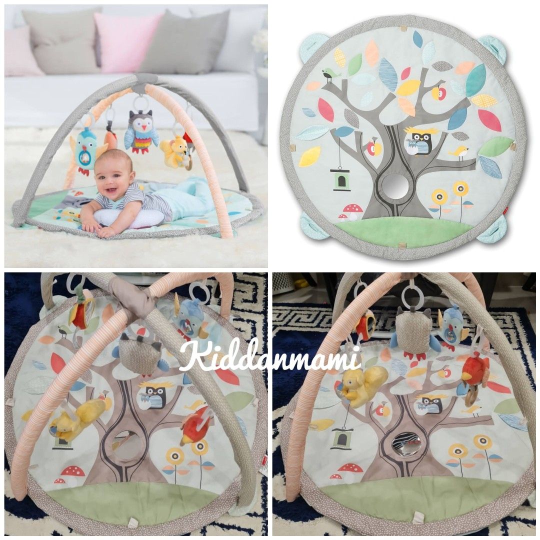 Skip hop treetop friends cheap activity gym grey pastel
