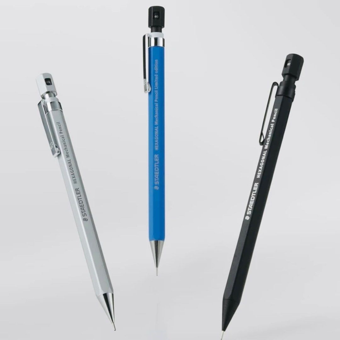 STAEDTLER HEXAGONAL 0.5mm 六角金屬鉛芯筆, 興趣及遊戲, 手作＆自家 