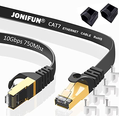 Câble Ethernet 15m Cat 7, Long Câble Internet 15 Mètres Cat7 Câble